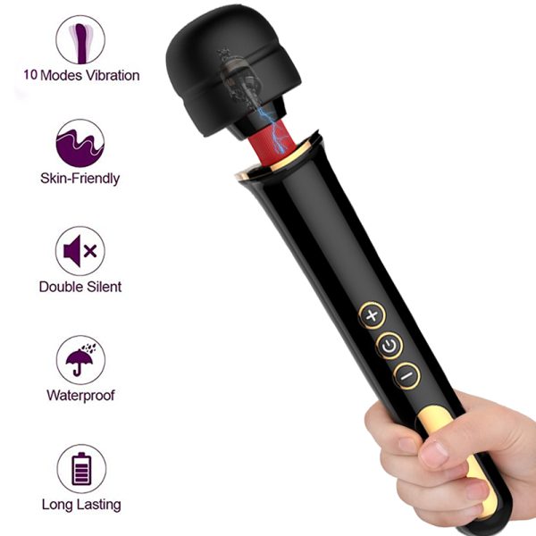 USB charging silicone induction AV stick high-frequency vibration massage flirting - Image 8