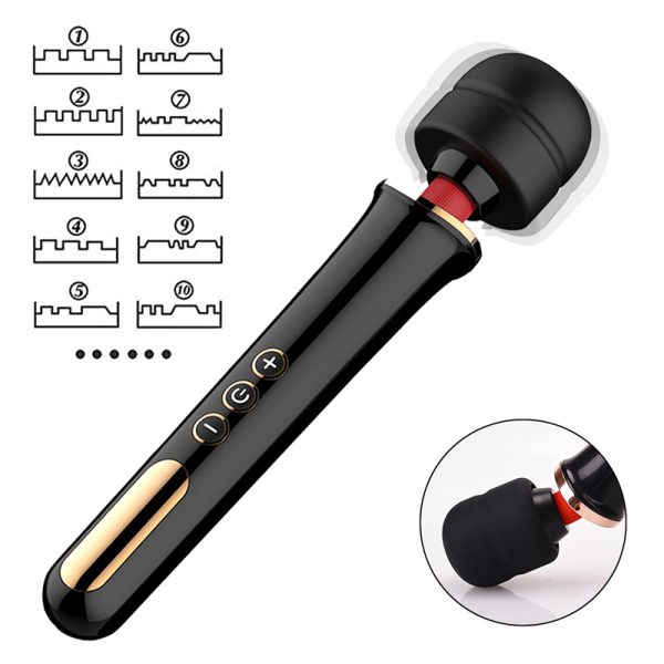 USB charging silicone induction AV stick high-frequency vibration massage flirting - Image 3