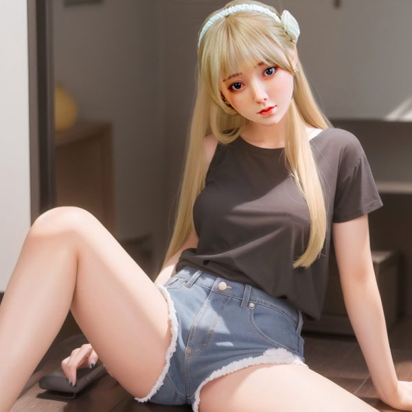 TPE SEXY DOLL, high-end quality, imported material, hair transplant style, full-body solid doll, folded cute and quiet