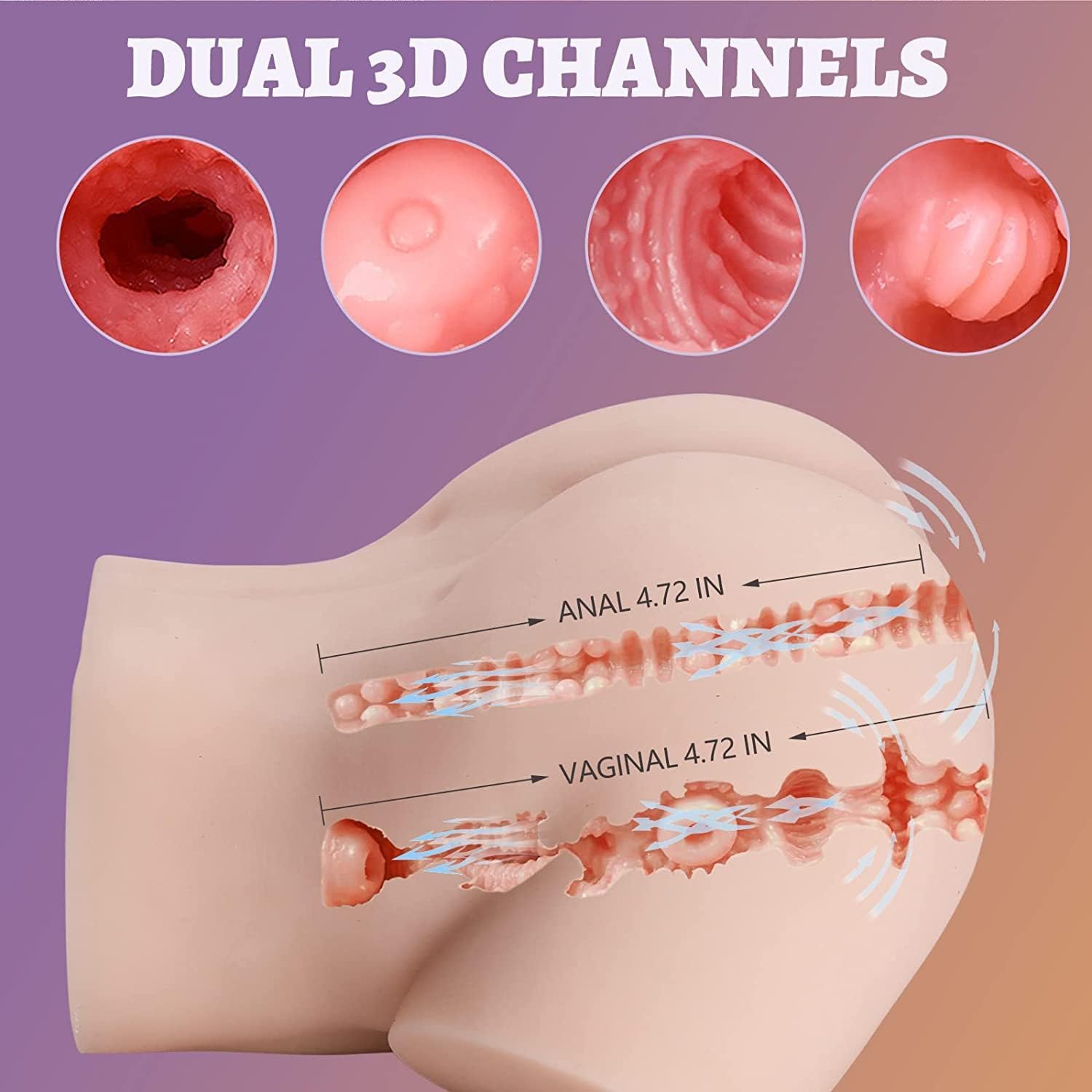 Weighted & Stable Jumbo Butt Simulator for Men - Hyper-Realistic - Image 4